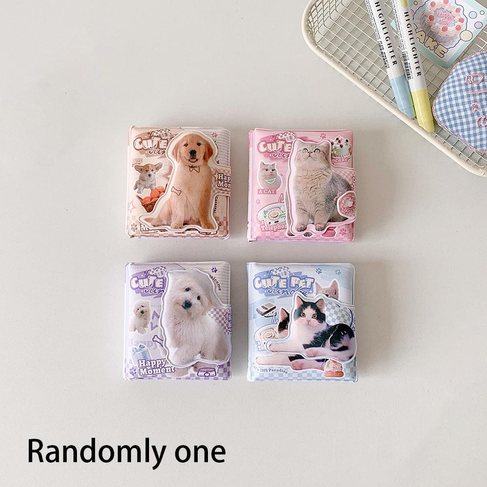 

Cartoon buckle decompression mini notebook, colorful pages, account book, student s cute handwritten notebook, random