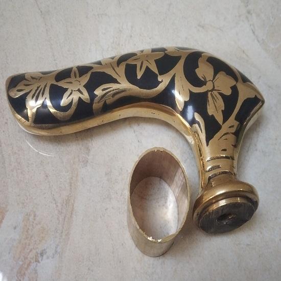 Los von 10 Messingkopfgriff für Gehstock, Modischer Griff, Persönlicher Stockgriff, Stockgriff, Bestes Geschenkartikel