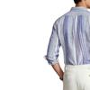 Polo Ralph Lauren Striped Print Pointed Collar Long Sleeve Shirt Men Shirts Blue 710931799-001