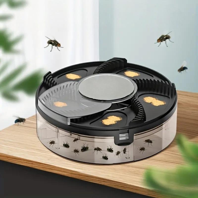 Portable Travel Electric Fly Trap USB Rechargeable Efficient Flycatcher Insect Catching Tool for Picnic RV Home
