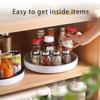 Multi-functional Rotary Kitchen Condiment Bottle and Fruit Tray, Finishing Storage Rack, Shelf Storage Trays Organization