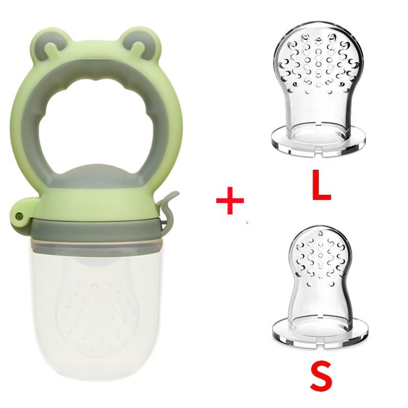Alimentatore Frutta Cibo Silicone Senza BPA per Bambini Sacchetti Alimentazione Toddler Tettarella Nipple Soother per Neonati Masticatore Alimentazione Neonato