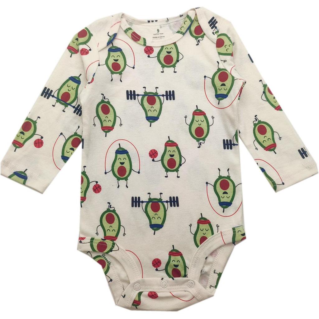 Unisex Long Sleeve Triangle Romper for Newborns