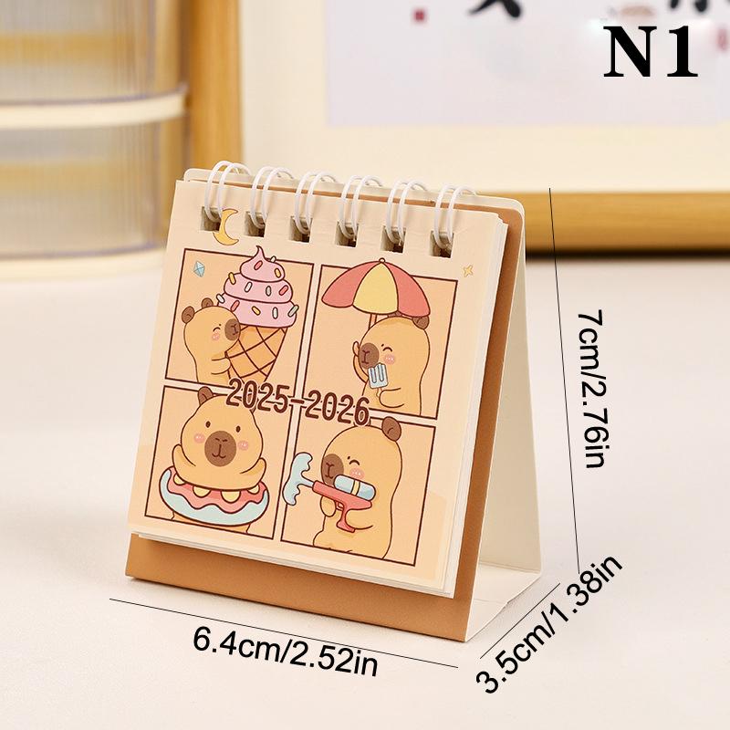 Creative Coil Calendar Planner 2026 Mini Simple Calendar Small Desk Calendar Desktop Decoration Office Stationery