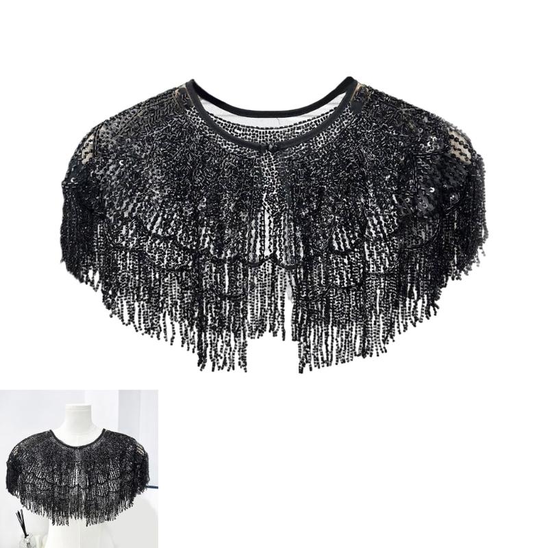 Thin Polyester Sparkling Border Wrap Highlighting Complex Embroidery For Travel Accessories And Formal Instances