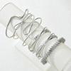 6pcs Fashion Metal Textured Bow Knot Shape Bangle Bracelet Set For Women Boho Adjustable Layered Wristband Daily Wear Jewelry