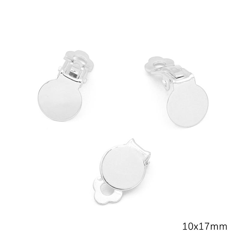 

4 шт. мідної гвинтової застібки для виготовлення ювелірних виробів своїми руками 10x17mm срібний