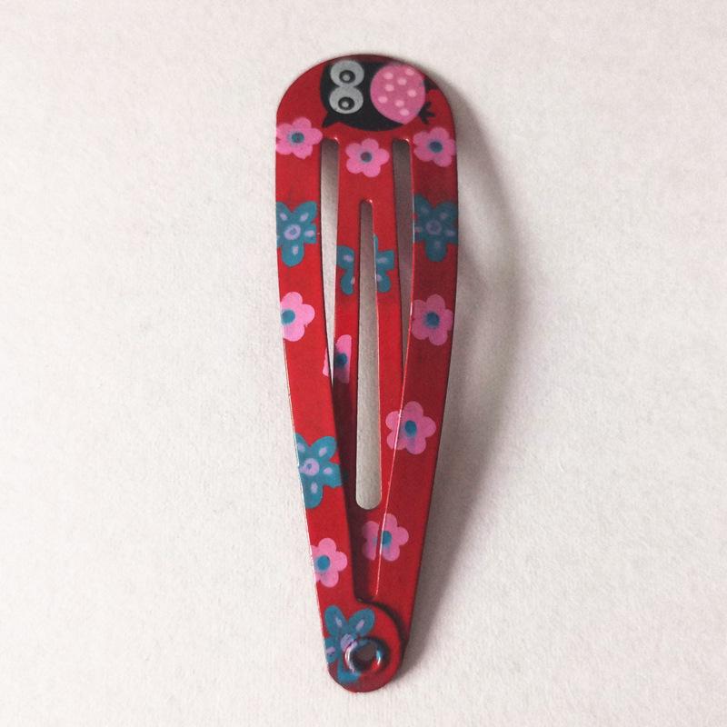 Trendy Kids' Hair Accessories: Cute Animal Metal Hair Clips & Waterdrop Print Crown Side Pins