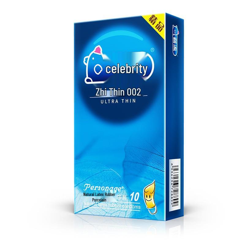 Preservativi Celebrity Ultra-Sottili all'Acido Ialuronico - Sensazione Pelle Nuda, 3pz & 10pz, Pianificazione Familiare Adulti.