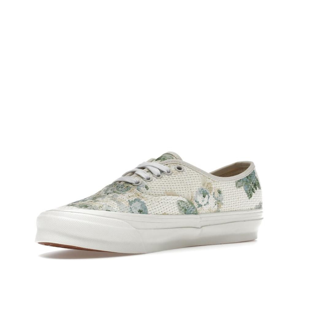 Kith x Vans OG Authentic LX Vintage Roses Men Sneakers Cream Turtledove VN0A4BV9DJR