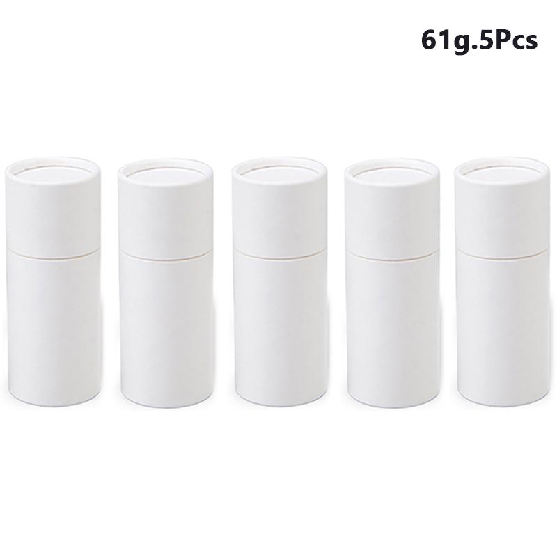 5ks/šarže kraftový papír Push Up tubičky Biologicky odbouratelný karton Kosmetické válcové balení Balzám na rty Deodorant