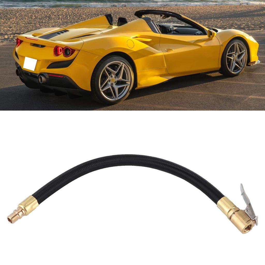 Reifenfüller Schlauch Verlängerungsrohr Reifenluftdruckfüller Gummi Motorrad Schnellaufblas-Futter Adapter