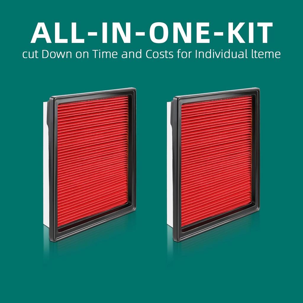 AUTOKAY 2Pcs Engine Air Filter 16546JK20A Fit For Nissan 370Z 350Z Infiniti QX50 Q40 Q60 EX35 EX37 G37 G35 G25