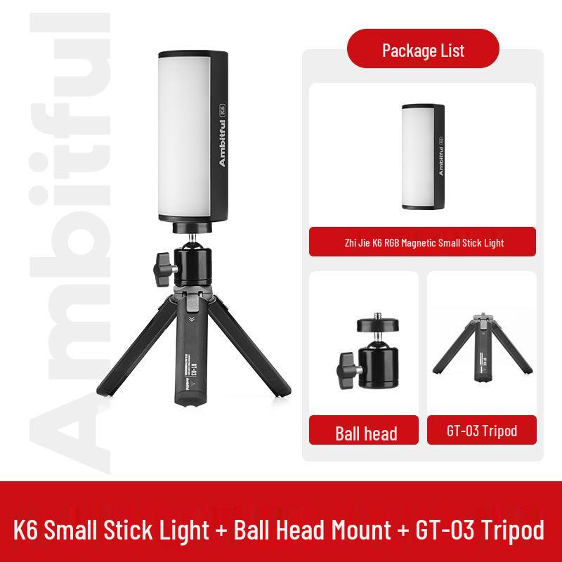 Ambitful K6 Magnetisches Mini-RGB-Softlicht für Videoaufnahmen
