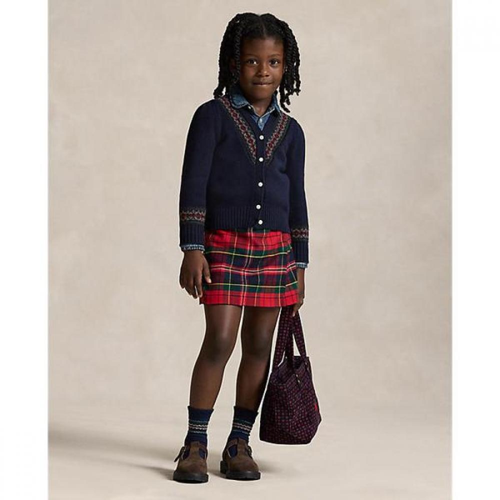 Polo Kids Girls Plaid Wrap Cotton Flannel Skirt  Cwposhor7620041999 2