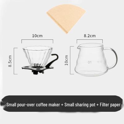 Zhaoran Glass Pour Over Coffee Maker Set