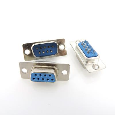 5pcs or 1pair or 5pairs 9 Pin 9 Core DB9 Male Female Connector Head Wire Bonding Type RS232 Serial Port Mount Plastic Housing Plug