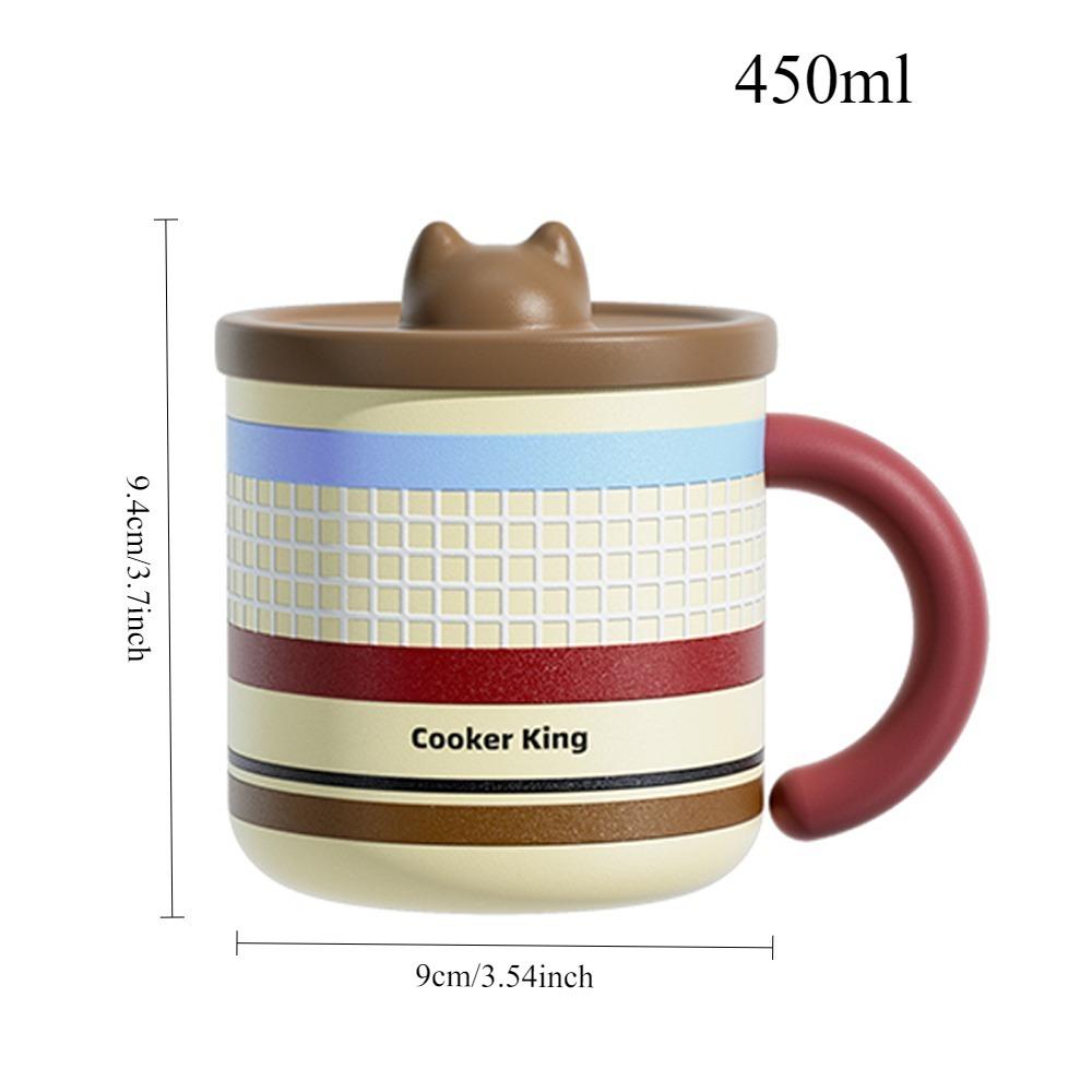 COOKER KING 450ml316Stainless SteelChildren's Drinking Water Cup with Scale Food Grade Metal WaterCup Suitable for School Family
