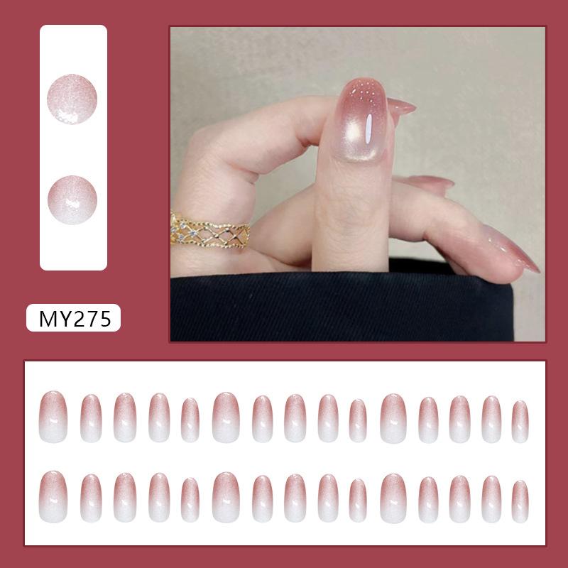 

Сливовый градиентный стример Кошачий глаз Простой Живая Девушка Отбеливающие Съемные Таблетки для Нейл-арта 30 Штук