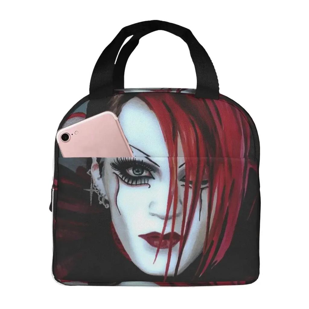 Malice Mizer Visual Kei Japanese Rock Band Gothic Insulated Lunch Bag Cooler Thermal Food Box Tote Lunch Boxes Container
