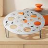 Thickened Stainless Steel Steaming Grid Round Folding Steamed Egg Rack  Steaming Eggs