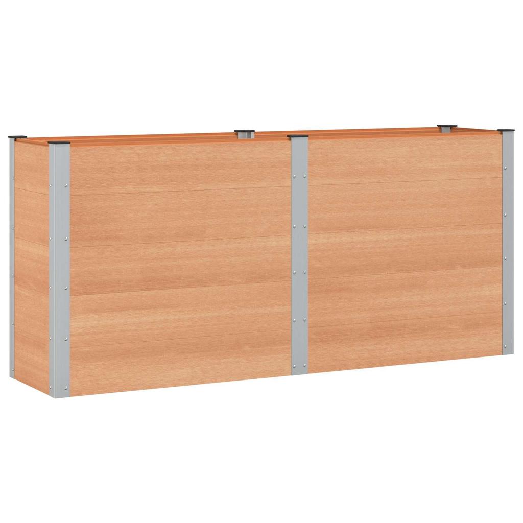 Raised Garden Bed Brown 200 x 50 x 91 cm