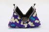Kyosuke Made in Japan Cosmetic Pouch with Makeup 8 x x 12 Purple Gourd-Shaped Clasp, Pouch, 15.5 cm, Cotton,