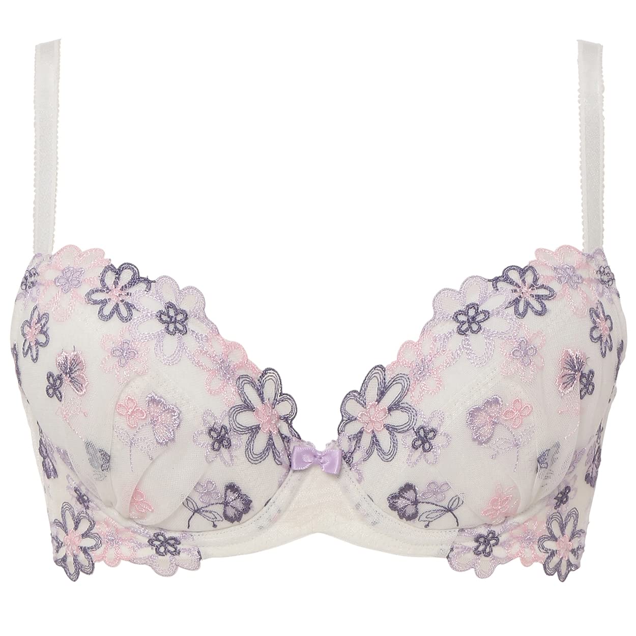 

AMOSTYLE BY Triumph Коллекция Entry Кружевное бра без спинки и трусики Красочный M015 B 70 и Комплект, Маргаритка, Женский, (белый), /