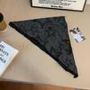 Falling Pool Knitwear Rhinestone Triangle Scarf: Y2K Style Cool Sweet Hip Hop Head Wrap Silk Scarf