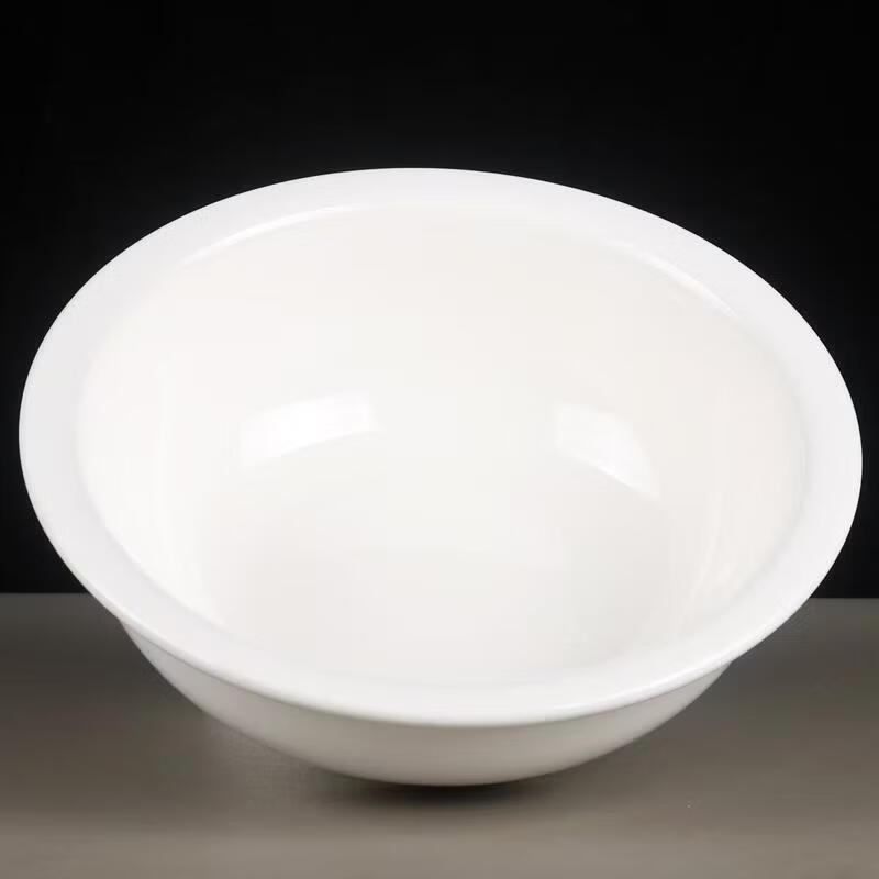 Zhi Shi Pure White Ceramic Soup Bowl Set