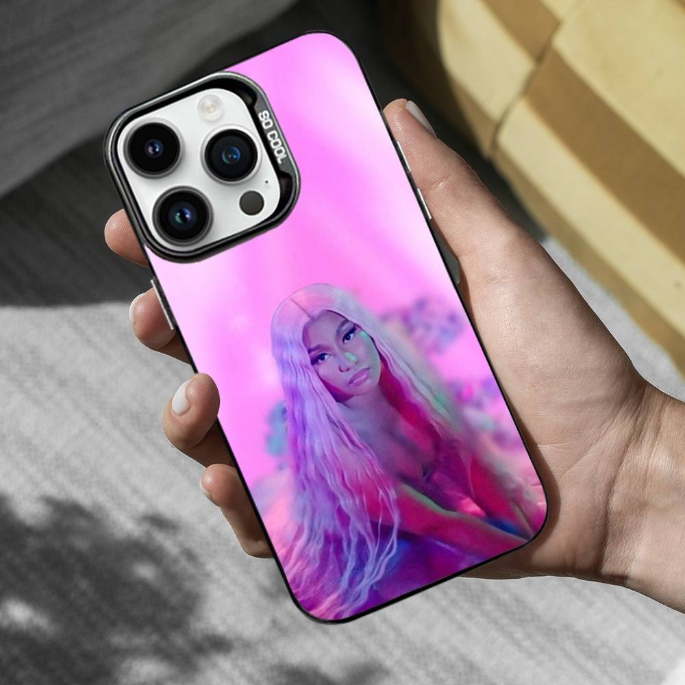 Heiß N-Nicki M-Minaj Sängerin Für iPhone 17,14,15,11,Mini,Pro,SE,XS,MAX,12,16,13,Schwarz Matt Silikon Hülle