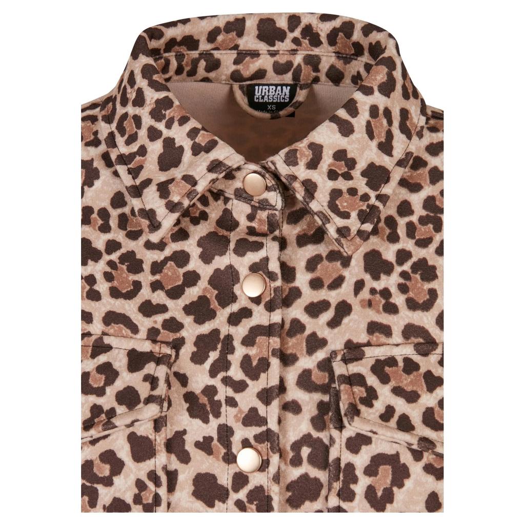Urban Classics Womens/Ladies Leopard Print Overshirt
