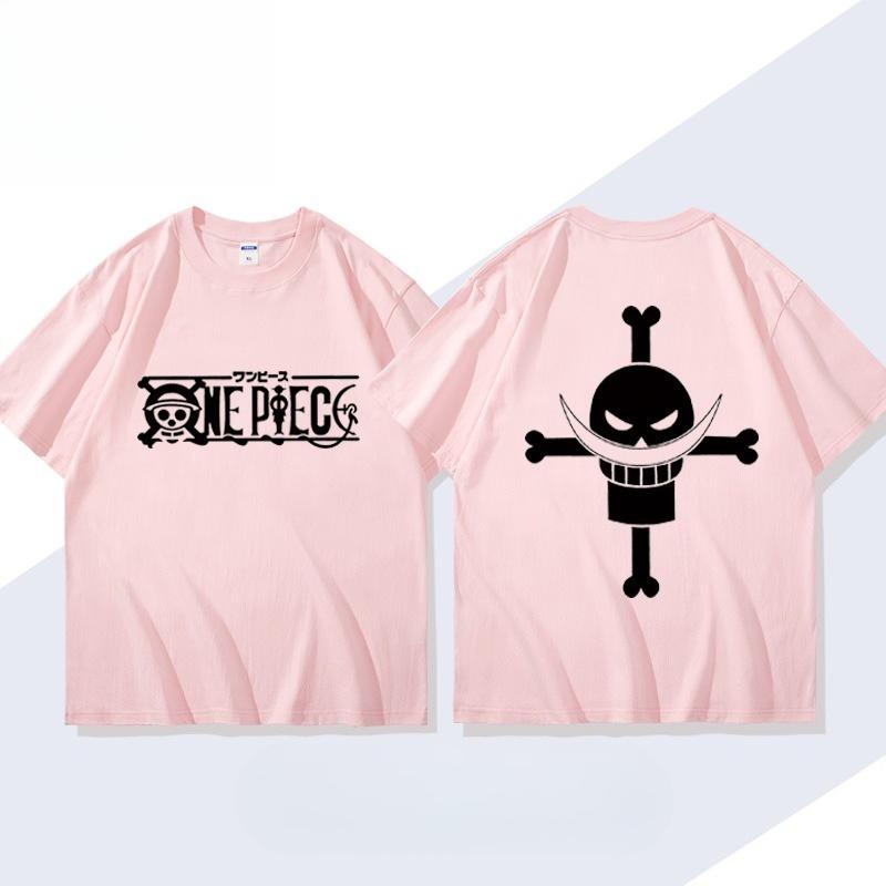 Whitebeard One Piece TShirt Men Summer Edward Newgate Jolly Roger Graphic Short Sleeve Streetwear Loose Fit Anime Fan Tee