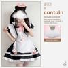Sweet Maid Outfit Women Anime Maid Costume Fancy Dress Cosplays Costume Maid Dress with Sock Headwear Apron Bustel