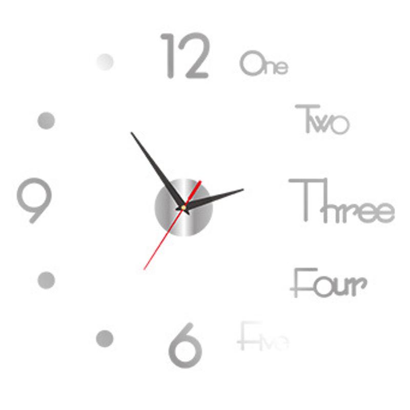 3D Luminous Wall Clock Frameless Acrylic Diy Digital Clock Wall Stickers Mute Clock For Living Room Bedroom Office Wall Decor