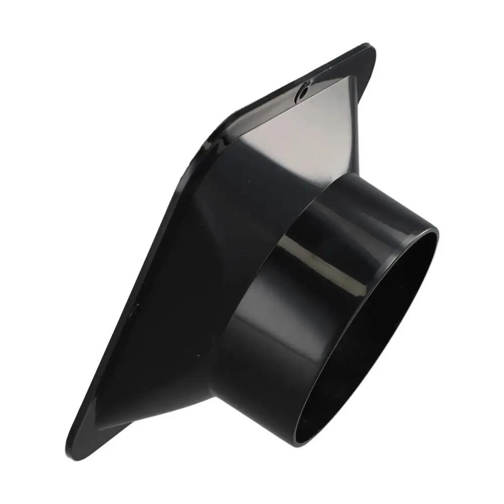 Household Accessories ABS Wall Flange Connector Black Ventilation Pipe Joint Air Ducting Connection Kitchen