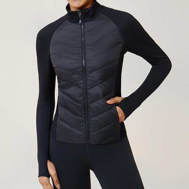 

LULU Женская ультралегкая приталенная куртка из гусиного пуха - Облегающая, Легкая, Премиальная верхняя одежда M чёрный