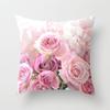 Rose Flower Cushion Cover Nordic Style Home Wedding Decoration Sofa Bed Car Pillowcase Pillow