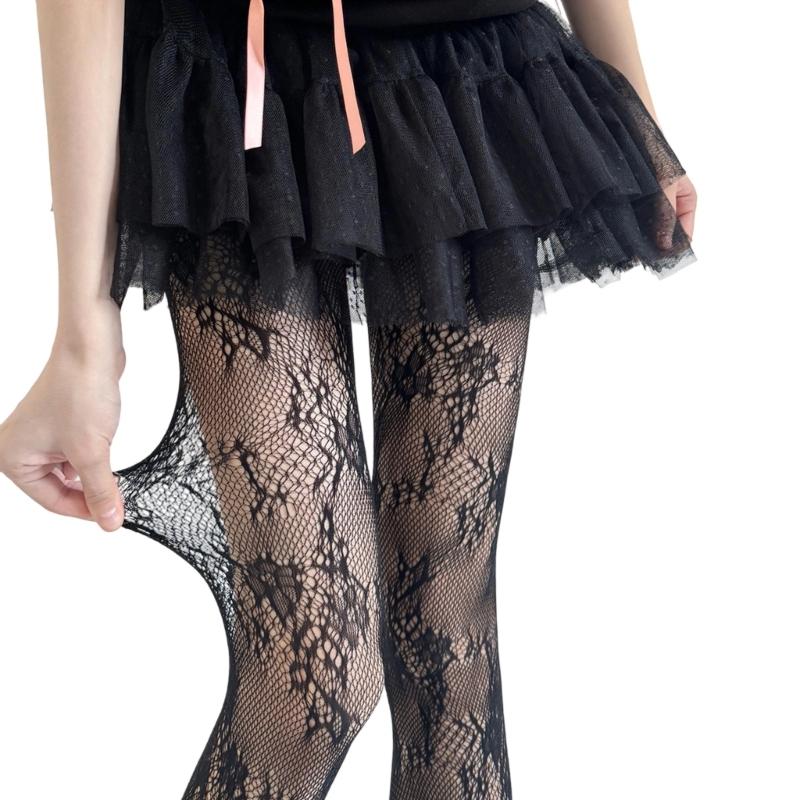 Patterned Fishnet Stockings Leggings,High Waist Tights Stockings for Women,Fishnets Thigh High Stockings Pantyhose