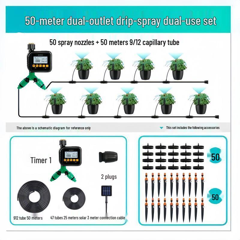 Intelligentes WiFi Gartenbewässerungssystem: Einkanal-/Zweikanal-Fernbedienungstimer mit USB5V-Stromversorgung