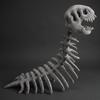 Dinosaur Skeleton Headpiece Soft Skull Huggable for Halloween