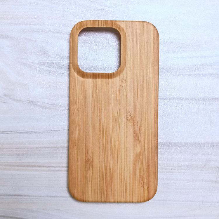Hülle aus Holz für iPhone 14 Pro Max - Schutzhülle aus Massivholz, Hartschalen-Apple-Hülle