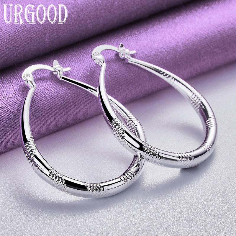 Ohrringe aus 925er-Sterlingsilber, wunderschönes Muster, Geschenk, Party, Modeschmuck