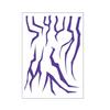 2025 1 Set For Kpop Demon Hunters Rumi Kang Cosplay Prop Tattoo Sticker Rumi Tattoo Demonizing Sticker For Halloween Party Gifts