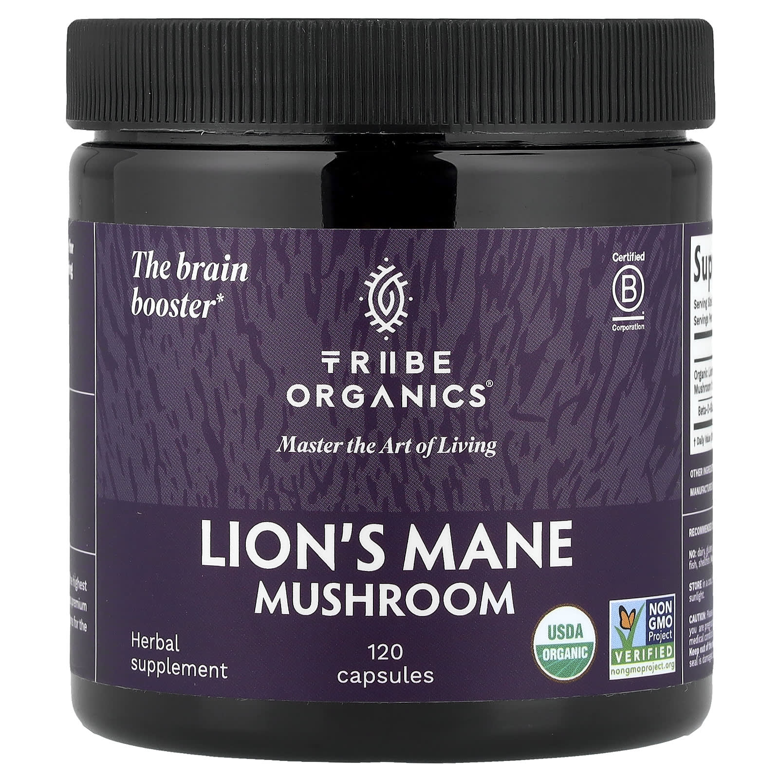 

Tribe Organics, Reishi Mushroom, 120 Capsules