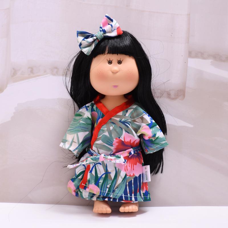 Spain Mia Potato Doll 24cm Clothes - Printed Kimono Dress-up Set For 24cm Potato Doll