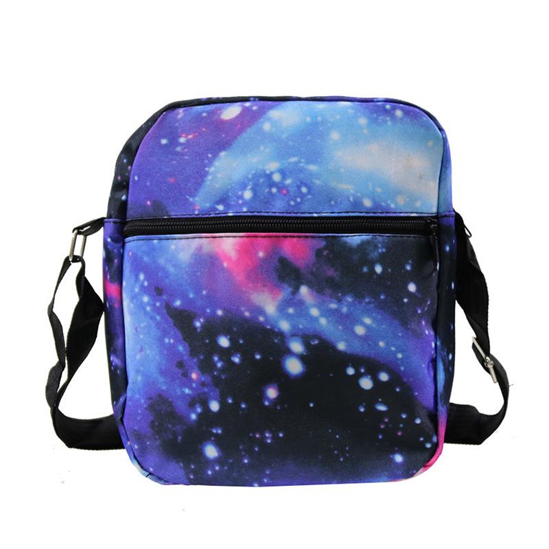 Casual Shoulder Bag, Student Stationery Bag, Oblique Span Bag, Schoolbag, One Piece, Customized Heat Transfer with Pictures.