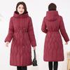 Giacca da Donna Autunno Inverno Colore Solido con Cappuccio Slim Spessa Larga Antivento Lunghezza Media Giacca da Donna