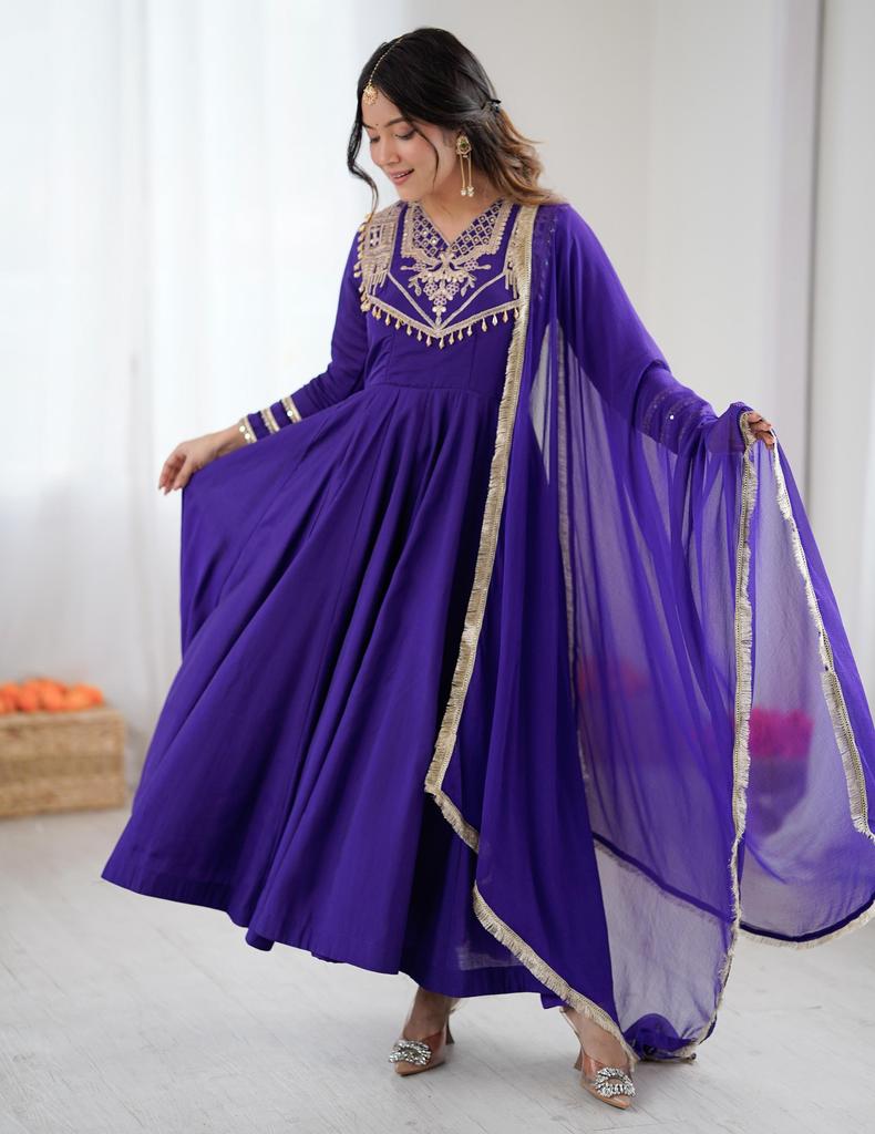 Terno Salwar Anarkali de Designer Indiano Vestido Longo Mulheres Bollywood Étnico Vestido Calça Conjunto Dupatta