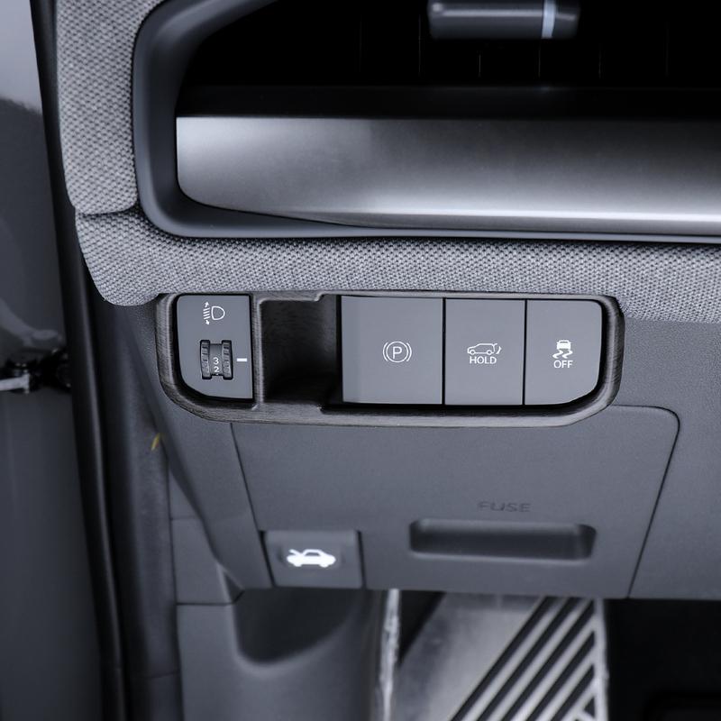 1*Auto Headlight Adjustment Switch Panel Protective Cover Headlight Area Interior Part ABS For KIA EV3 2024-2026 Left-hand Drive